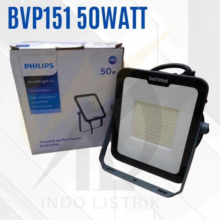 Lampu Sorot Philips Bvp151 Led 50W / Flood Light Philips Bvp151 Led 50W
