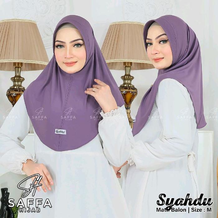 Bergo jersey Balon syahdu pinguin Saffa Hijab