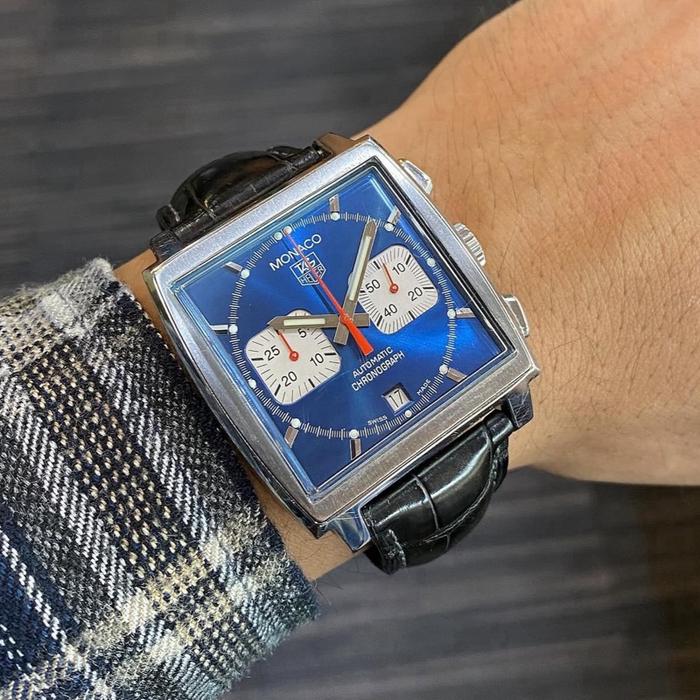 Tag Heuer Monaco Chronograph Blue Dial CW2113-0 Automatic 38mm