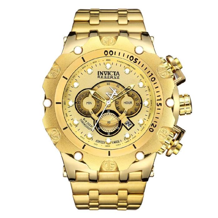Jam Tangan Pria Invicta 8285 Original Analog Chrono Tggl Aktif Rantai Stainless steel Water Resistan