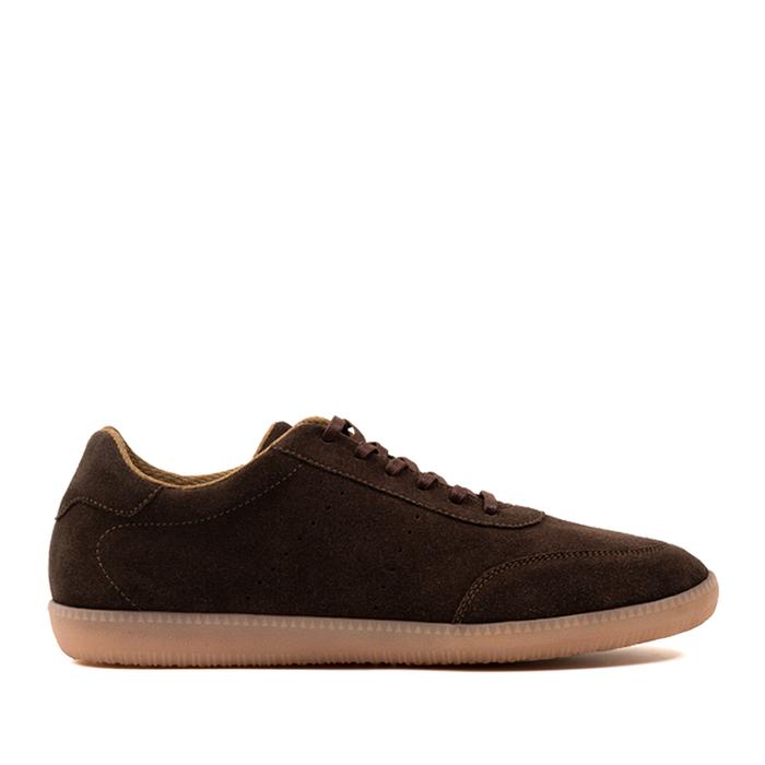 Prabu - Sepatu Kulit Suede Sneakers Pria Fendi Brown