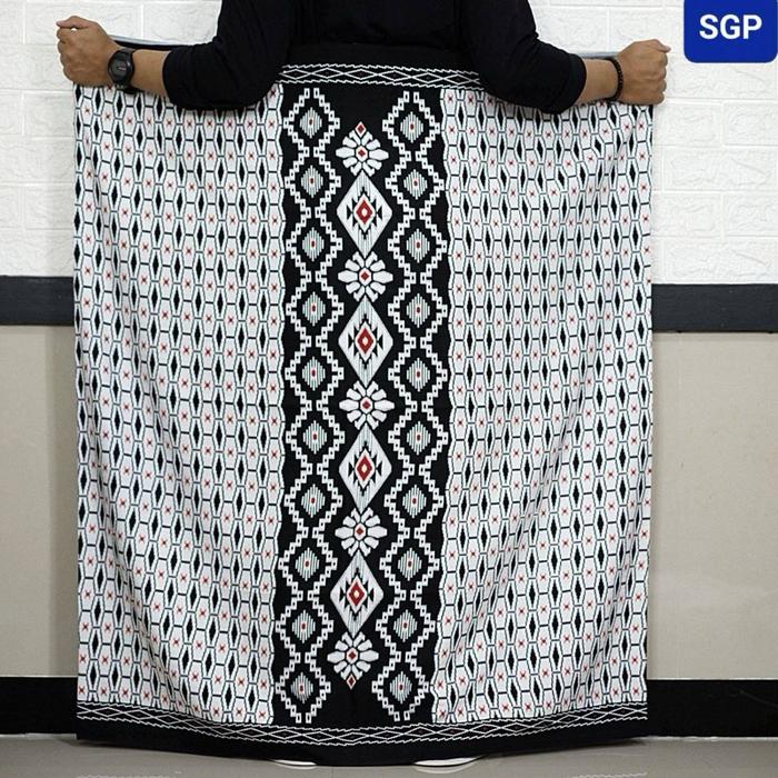 SARUNG GOYOR BOTOL BAHJAH HITAM MERAH