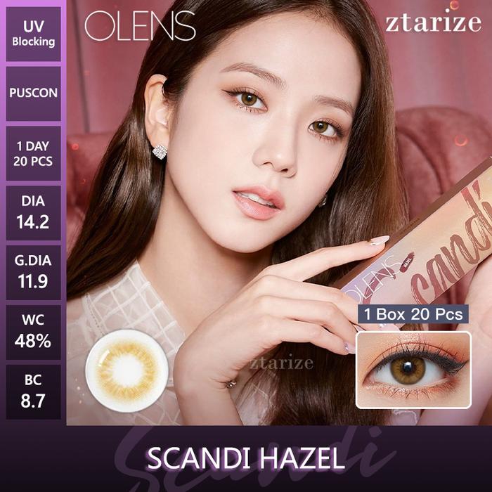 Ztarize - - Olens 🇰🇷 Scandi Hazel 1 Day Daily Soft Contact Lens 1 Box 20P - Olens X New Jeans Daniel