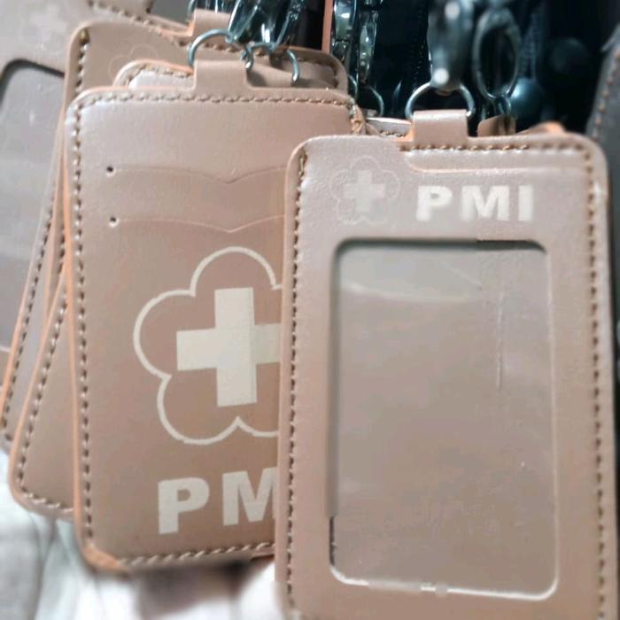 Lanyard gantungan id card PMI Dompet+gantungan id Card PMI Kartu