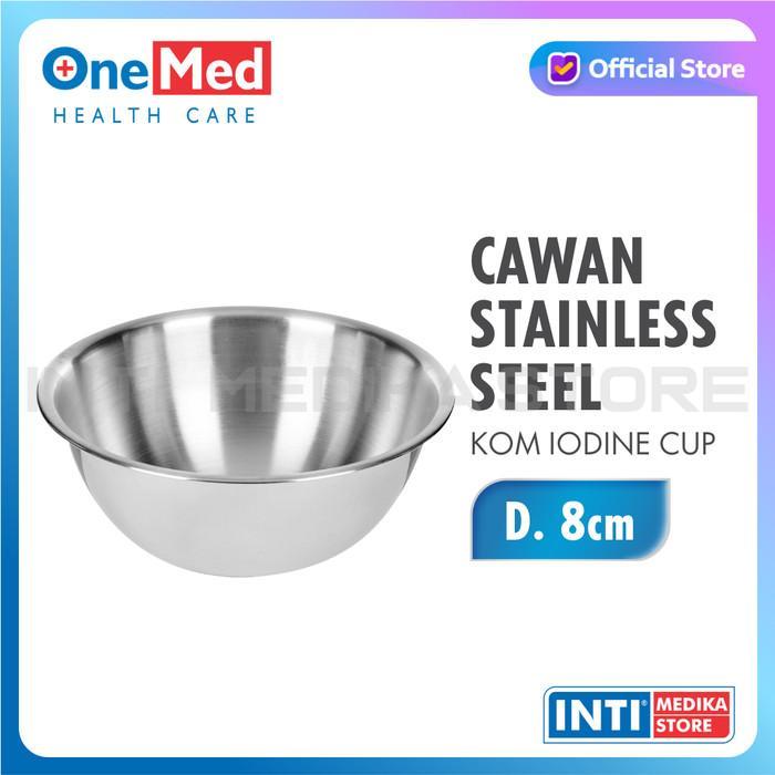ONEMED - Mangkok Cawan Stainless Steel | Kom Iodine Cup | Com