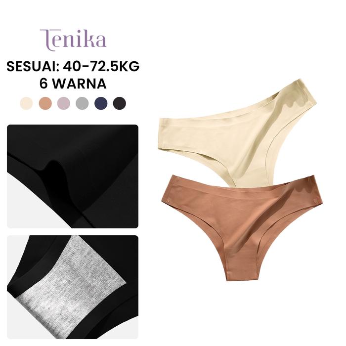 Tenika Dikingirl Celana Dalam Mulus Rendah Pinggang Wanita Seamless V Shape Panties
