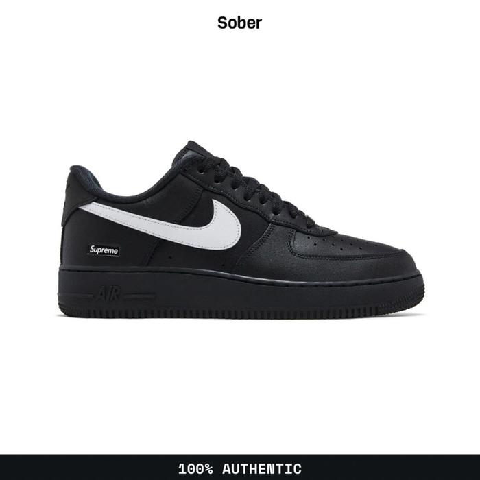 Nike Air Force 1 Low Supreme Box Logo Black