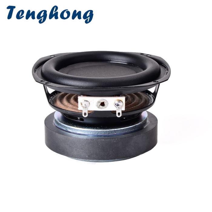Tenghong 1pcs 3 Inch 20 Core 8Ohm 20W Bass Speaker Rubber Edge Audio
