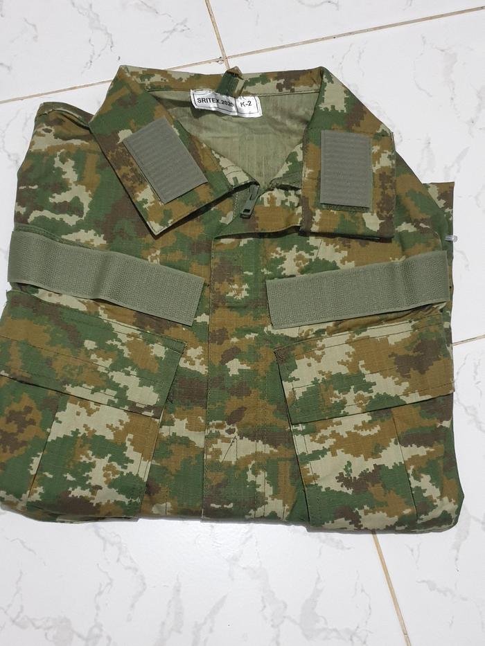 Baju pdl bdu loreng KOSTRAD jatah pembagian asli tni sritex 2020