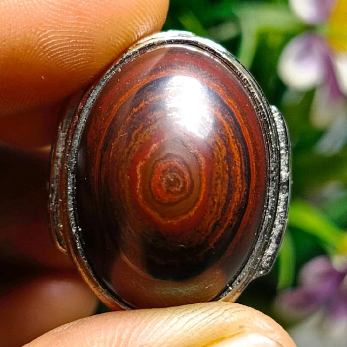 Cincin Batu Akik Badar Besi Mexico Puser Bumi kualitas Super