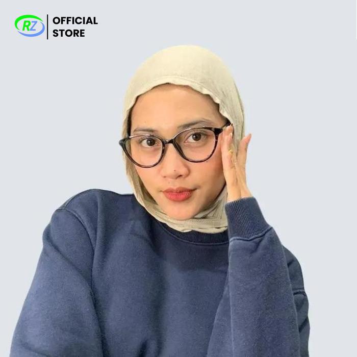 Rezam Group Optical Frame Kacamata Cateye Wanita Photocromic Bisa Minus Kode Rz204 dengan Lensa Berk