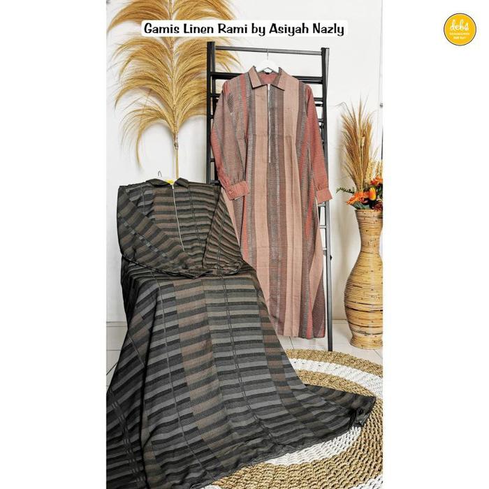 Gamis Linen Rami by Asiyah Nazly Linen rami