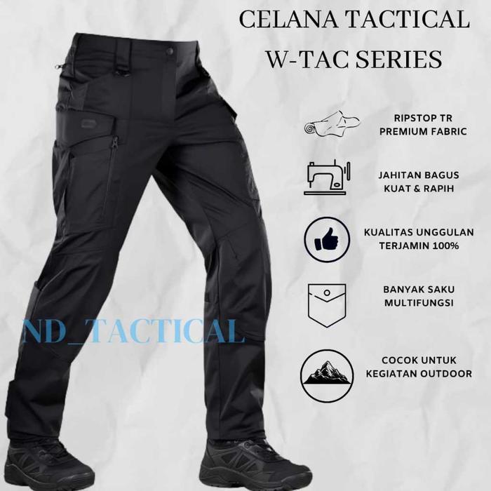 Celana Panjang Tactical WTAC PDL Outdoor Lapangan Pria Cargo Pants W-TAC Camping Hiking Kantor Perka