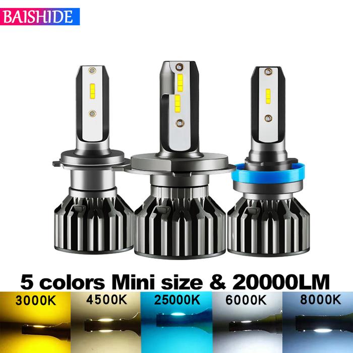 20000LM H7 H4 LED 4500K 6000K 8000K 3000K HB3 HB4 9005 9006 H3 H1 H8