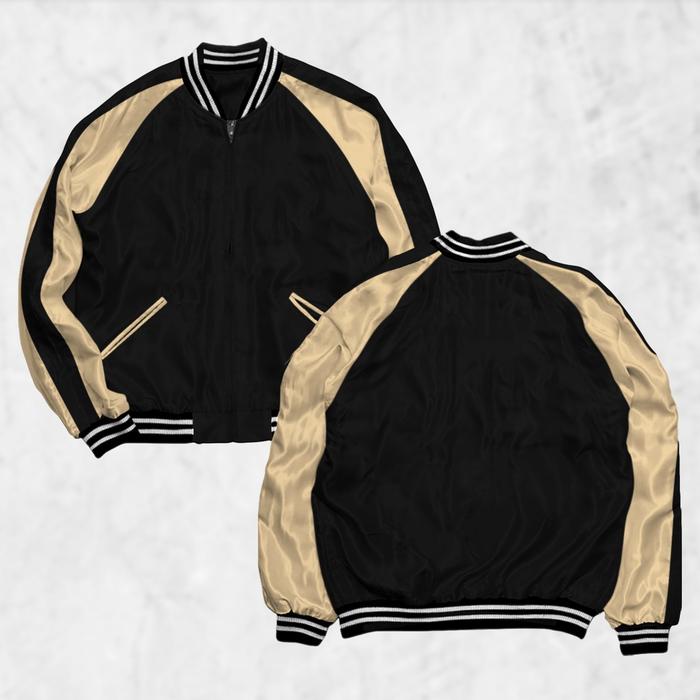 Fortklass Jaket Sukajan Polos Pria Wanita Distro Unisex Japan Premium Original