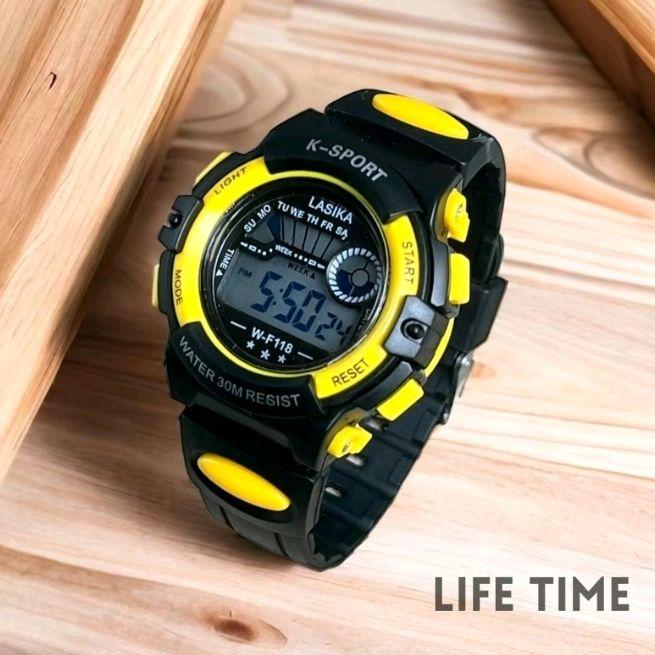 LASIKA Jam Tangan Anak Laki-Laki K-Sport Model 118 Tahan Air 30M Bisa Berenang W-F118 Life Time Watc