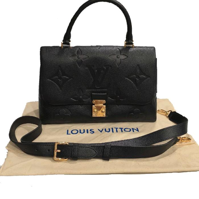 LV Madeleine Black Embossed