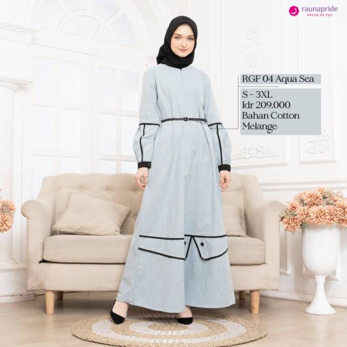 GAMIS RAUNA RGF 04/ GAMIS MODEL BUKA PINTU / GAMIS ELEGAN 2025