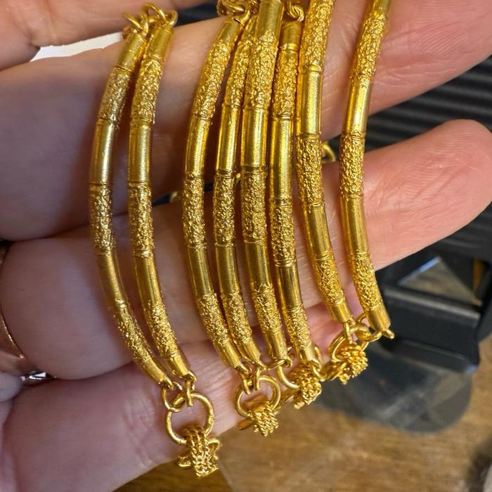 Gelang Rantai Emas 24 Karat Imitasi Berkualitas Premium