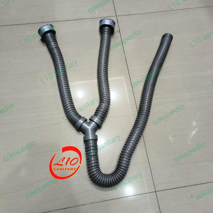 CABANG 2 Selang Pembuangan Output BCP Bak Cuci Piring Sink CABANG Dua