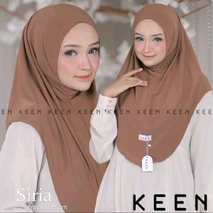 Bergo Hijab instan nonped siria jersey super premium original by keen hijab malay non ped best selle