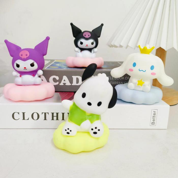 OSM JKT 6458 Topper Kue 3D Karakter Lucu / Hiasan Kue Patung Figurin Lampu / Ornamen Kue Cloud Lucu
