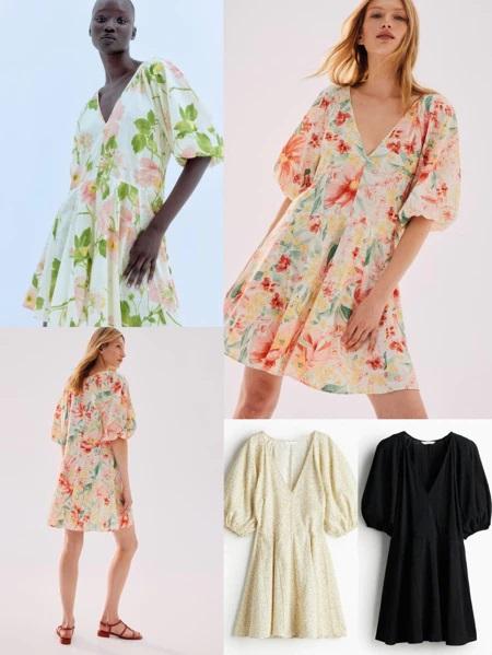 HM Flared Skirt Dress - Dress Linen Cantik