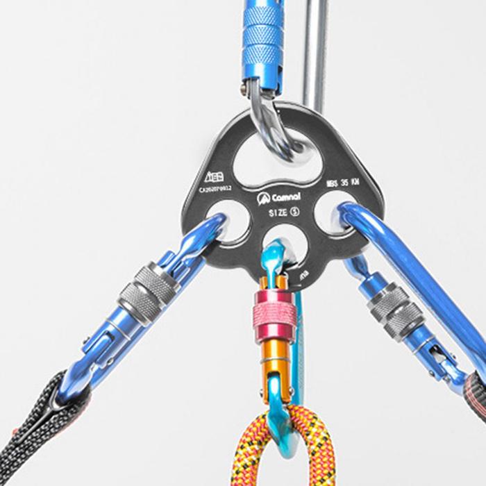 Rigging Plate Rock Climbing 3 Holes Paw Descender Plate