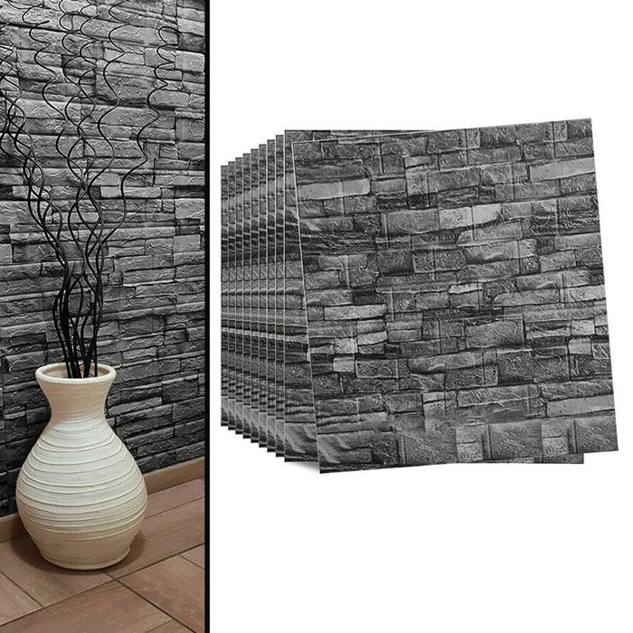 Foam Panel Tile Brick Wall Sticker Waterproof D Effect Foam Panel PCS Soft Soft Foam Decoration Visu