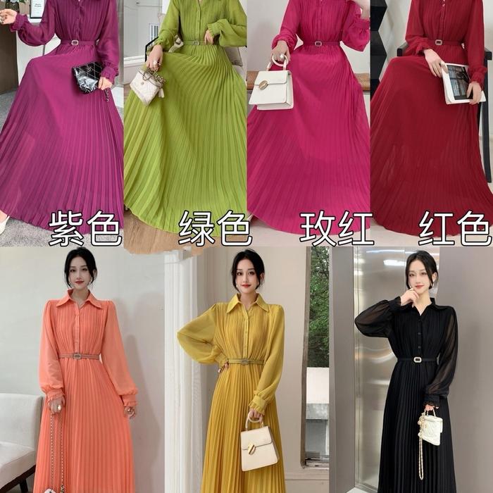 Gaun hijab Friendly kemeja Dress premium 1950