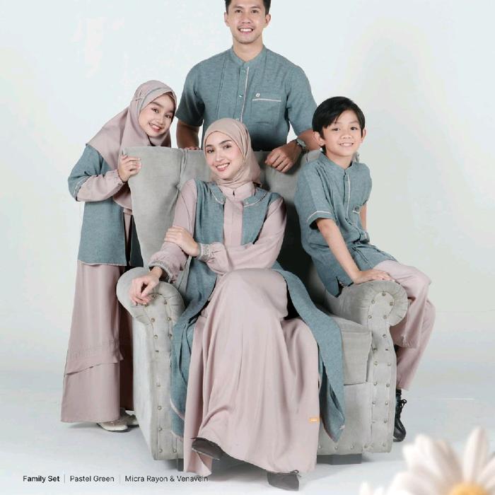 SARIMBIT NIBRAS RAYA SERIES 2025 ARETHA SARIMBIT PASTEL GREEN