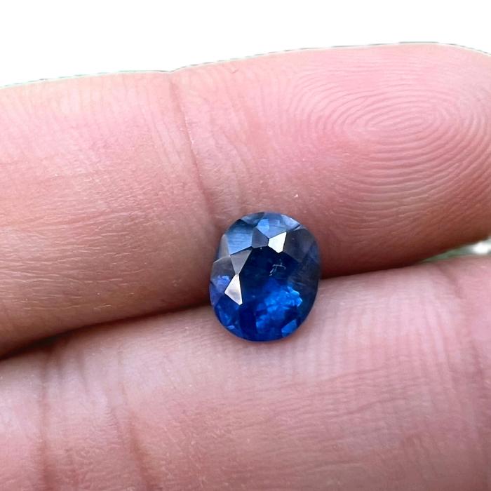 Natural Royal Blue Sapphire Safir Sri Lanka 1,57 ct memo BIG Lab Luster Gemericik Kristal Eye Clean