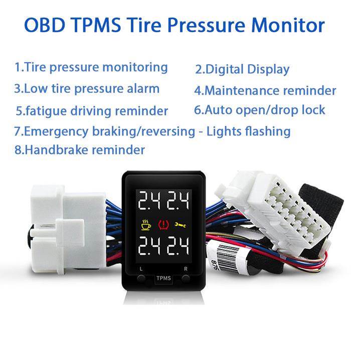 Monitor Tekanan Ban Digital Mobil OBD TPMS untuk Mitsubishi Outlander
