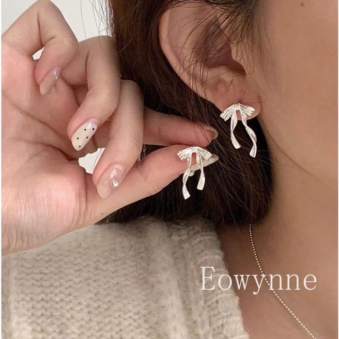 [Eowynne] Anting pita melayang bentuk pita anggun sederhana cocok pelajar  E311
