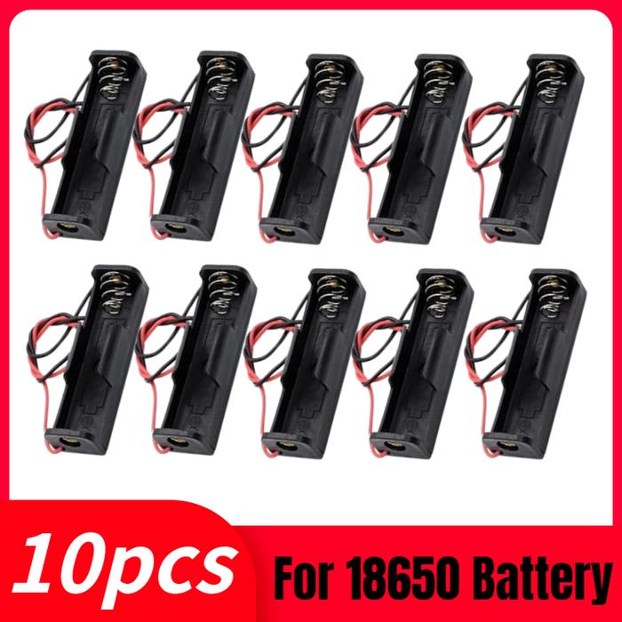 10pcs 18650 Power Bank Cases 1X 3.6V-4.2V 18650 Battery Holder