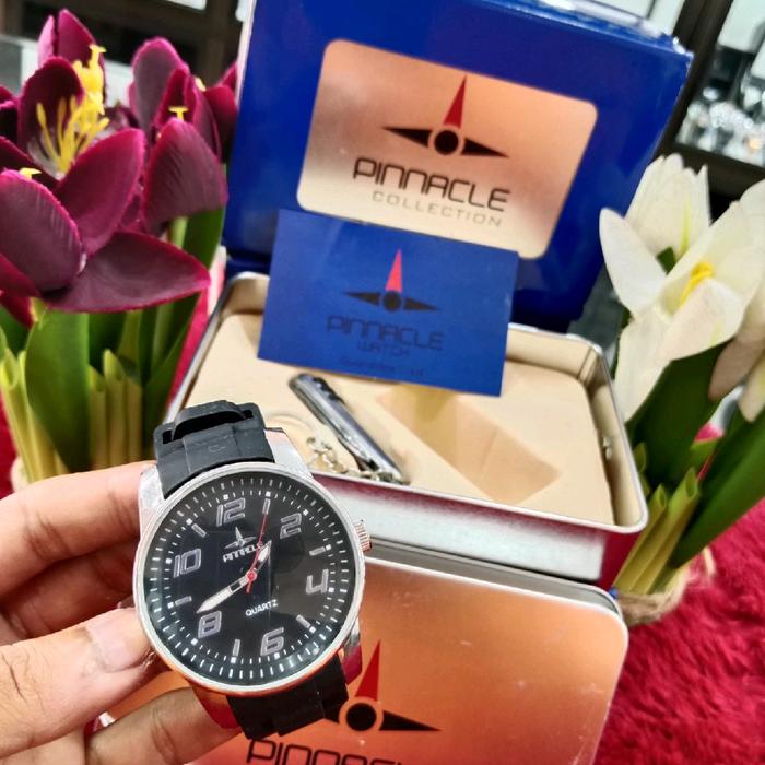 JAM TANGAN PRIA RUBBER , ANNACLE ORIGINAL , W.R 5 ATM , STAINLESS STELL BACK CASE