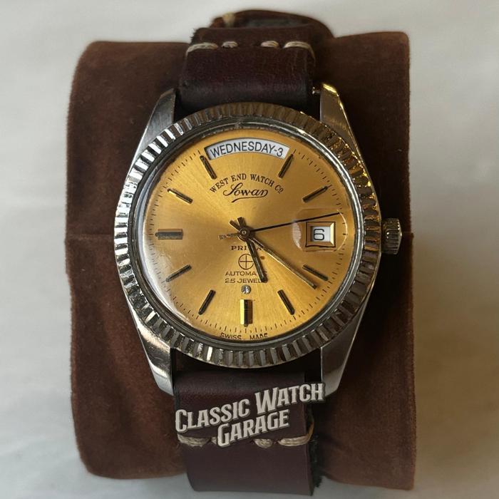 WEST END WATCH SOWAR PRIMA - PRESIDENT SERIES WATCH- USED WATCH - VINTAGE WATCH - AUTOMATIC WATCH - 