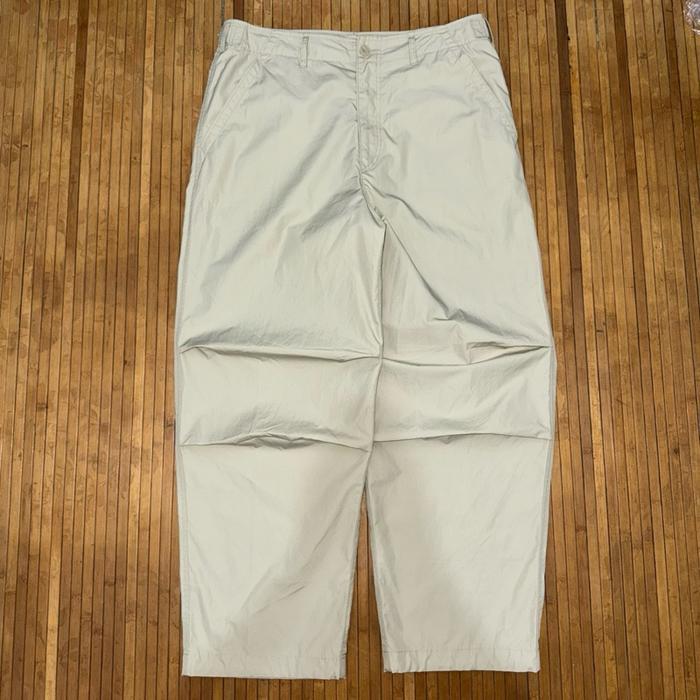 UNIQLO IVORY WIDE FIT PARACHUTE NYLON TROUSERS PANTS thisisneverthat dickies 874