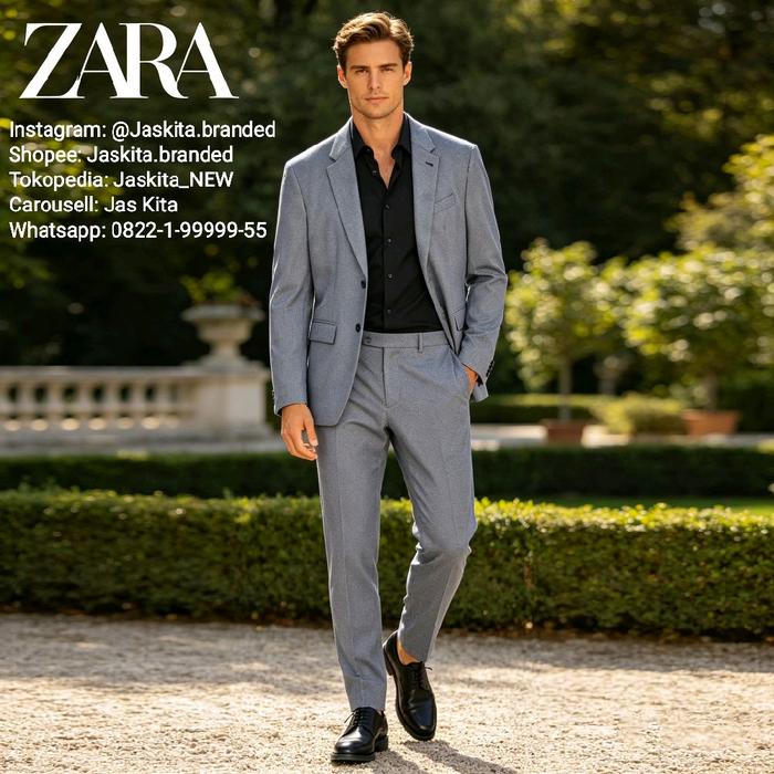 Setelan Jas Pria Zara (Jas & Celana) - Size XL
