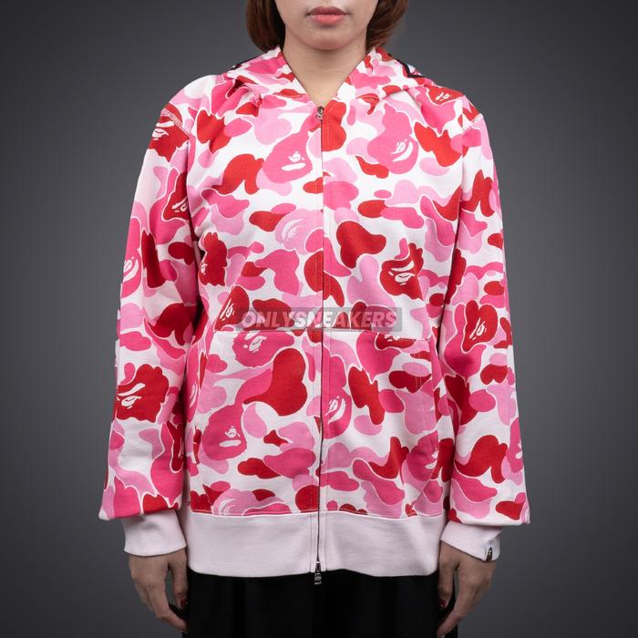 BAPE PINK CAMO SHARK FULL ZIP HOODIE