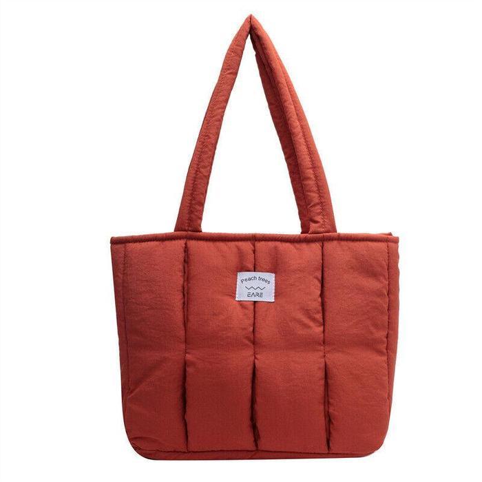 Totebag Risleting Big Size Tas Laptop Puffy up to 15 inch - 15.12  - Dust Orange