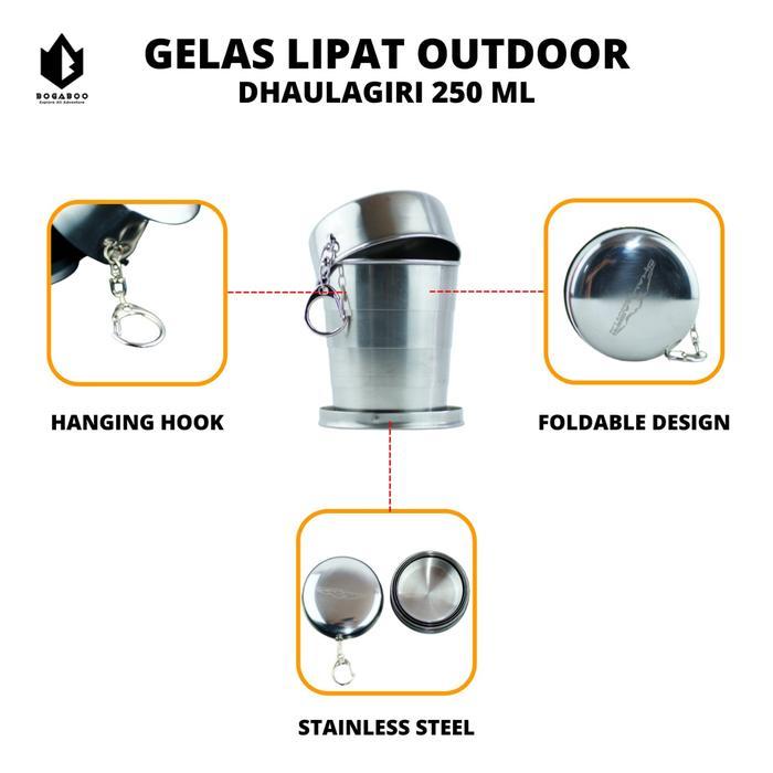 Eiger - BISA COD Gelas Lipat Dhaulagiri 250 mL - Gelas Camping Gunung - Cangkir Lipat - Folding Mug 