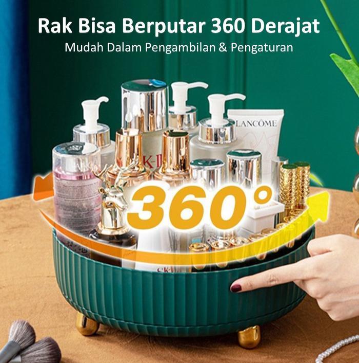 RAK PUTAR PENYIMPANAN SERBAGUNA 360 DERAJAT / RAK PUTAR BUAH / RAK PUTAR BUMBU / RAK PUTAR MINUMAN /
