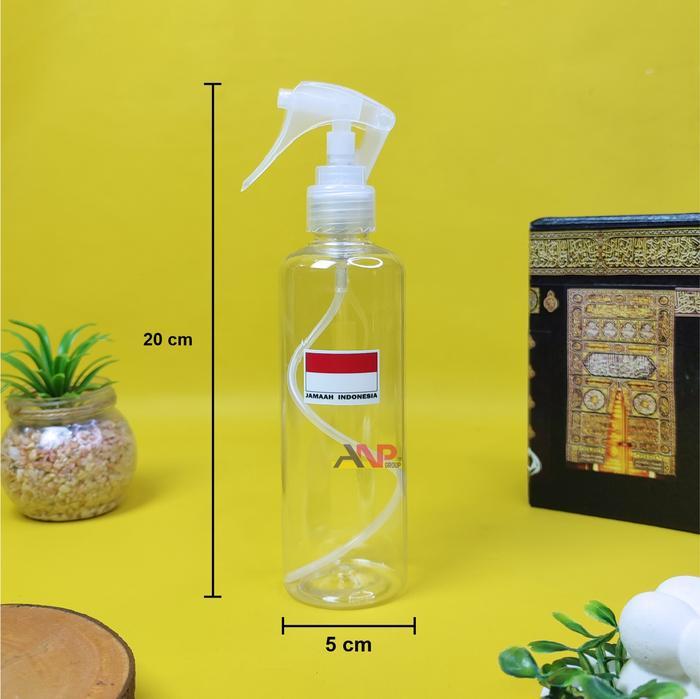 TERBARU ANP88 - Botol Wudhu Perlengkapan Haji dan Umroh 250 ml / Botol Wudhu Triger Press / Botol Sp