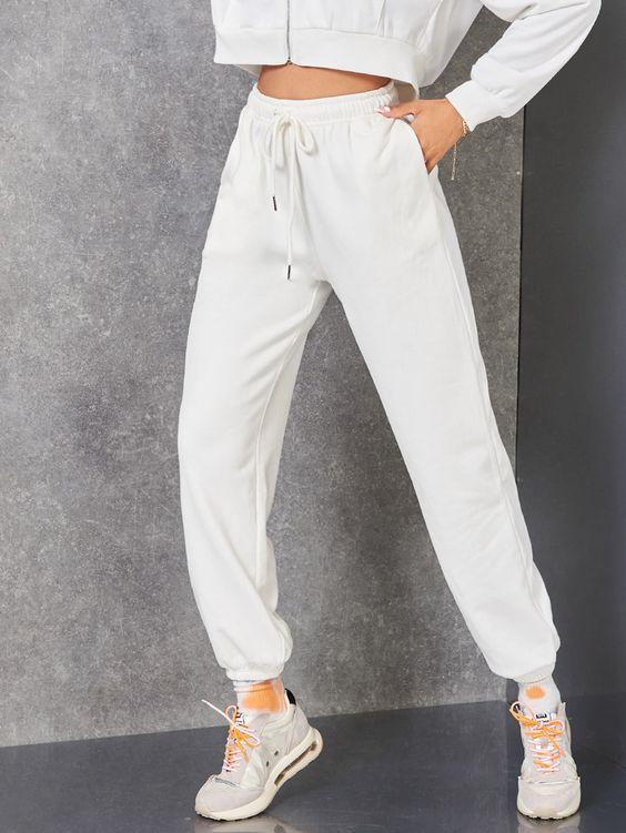 SWEATPANTS / JOGGER / SWEATPANTS / JOGGER WANITA / CELANA JOGGER / CELANA JOGER PUTIH Sport
