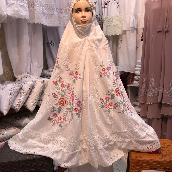 Mukena anak bordir asli Bukittinggi (6-10th)
