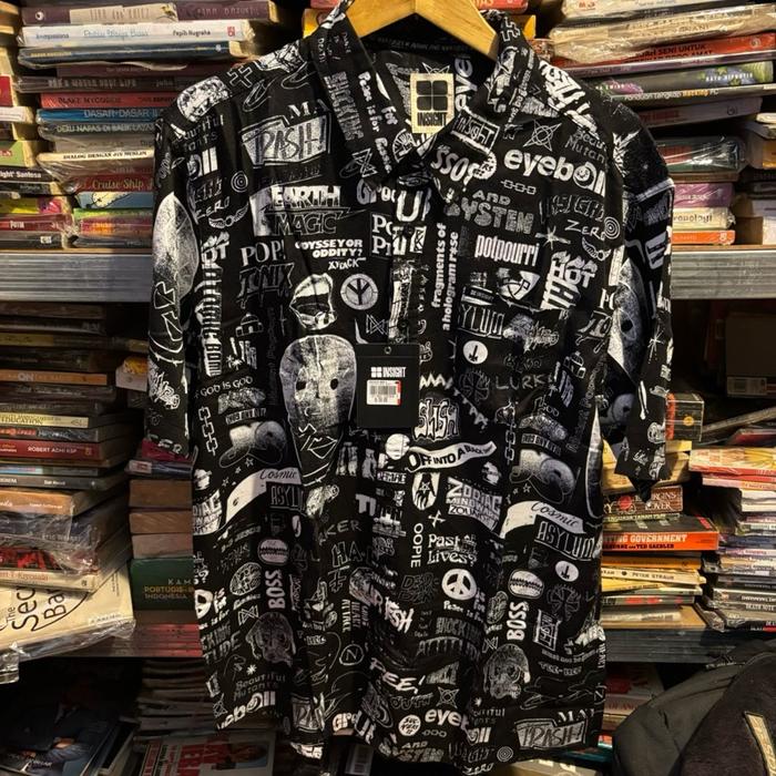 ORIGINAL SHIRT KEMEJA INSIGHT POP TONIX HITAM HAWAIIAN PANTAI VOLCOM QUIKSILVER