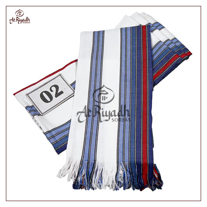 Sorban Rida ALSYA Tenun Salur Motif Tarim