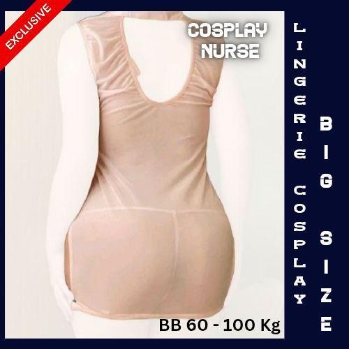 Lingerie SEXY Cosplay Nurse Suster Size BESAR JUMBO BB 60-100 kg VOL