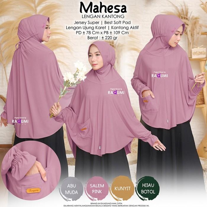 jilbab instan lengan mahesa jersey super ori raqumi
